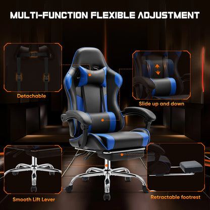 Ergonomic Racing Gaming Chair with Headrest