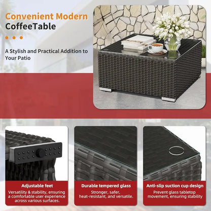 7-Piece Outdoor Patio Furniture Sofa Set