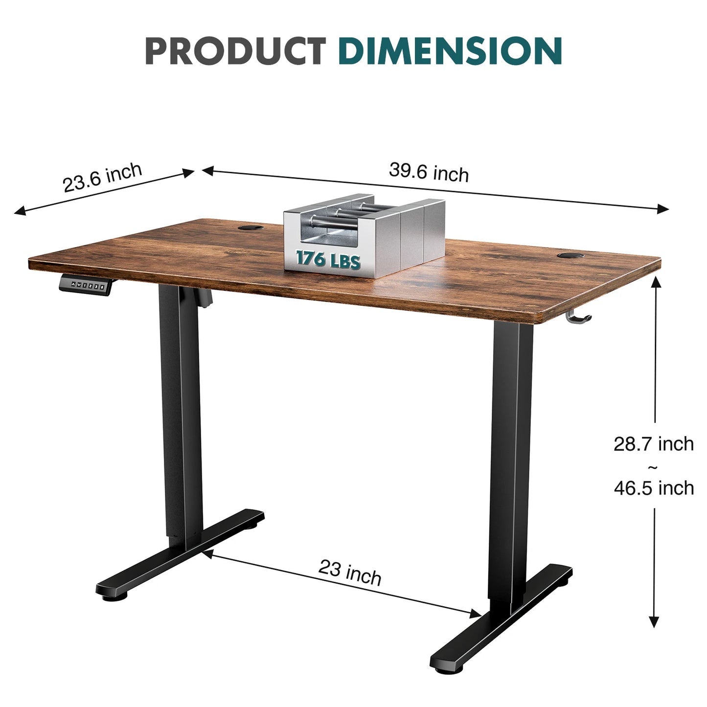 Ergonomic Adjustable Electric Standing Computer Desk