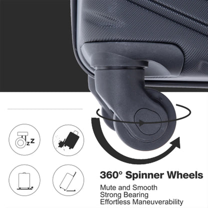 4-Piece ABS Suitcase With Spinner Wheels/Lock