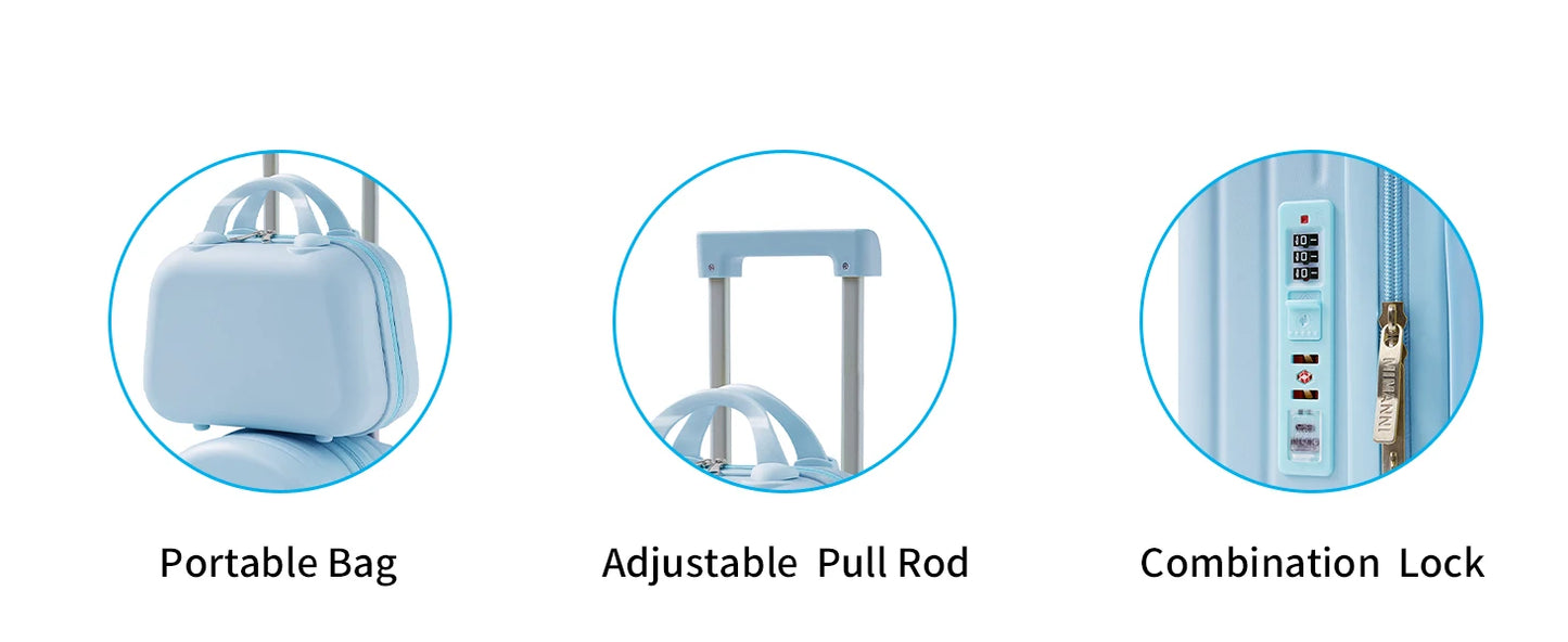 Ride-on Luggage Set with Bag for Kids