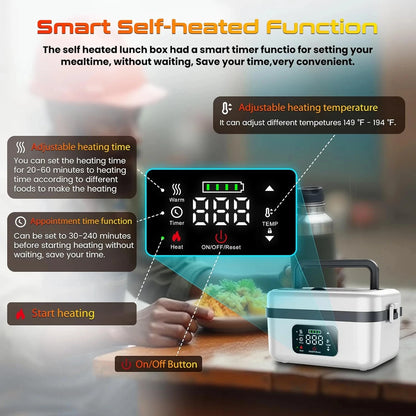 Wireless Electric Stainless Steel  Insulated Lunch Box  Lunch Box