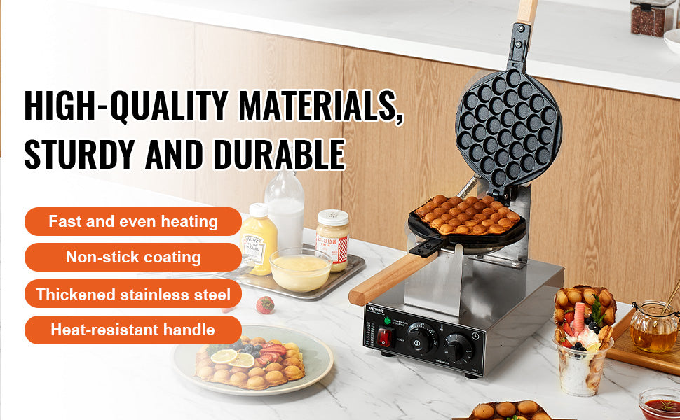 Commercial Egg Bubble Waffle Maker