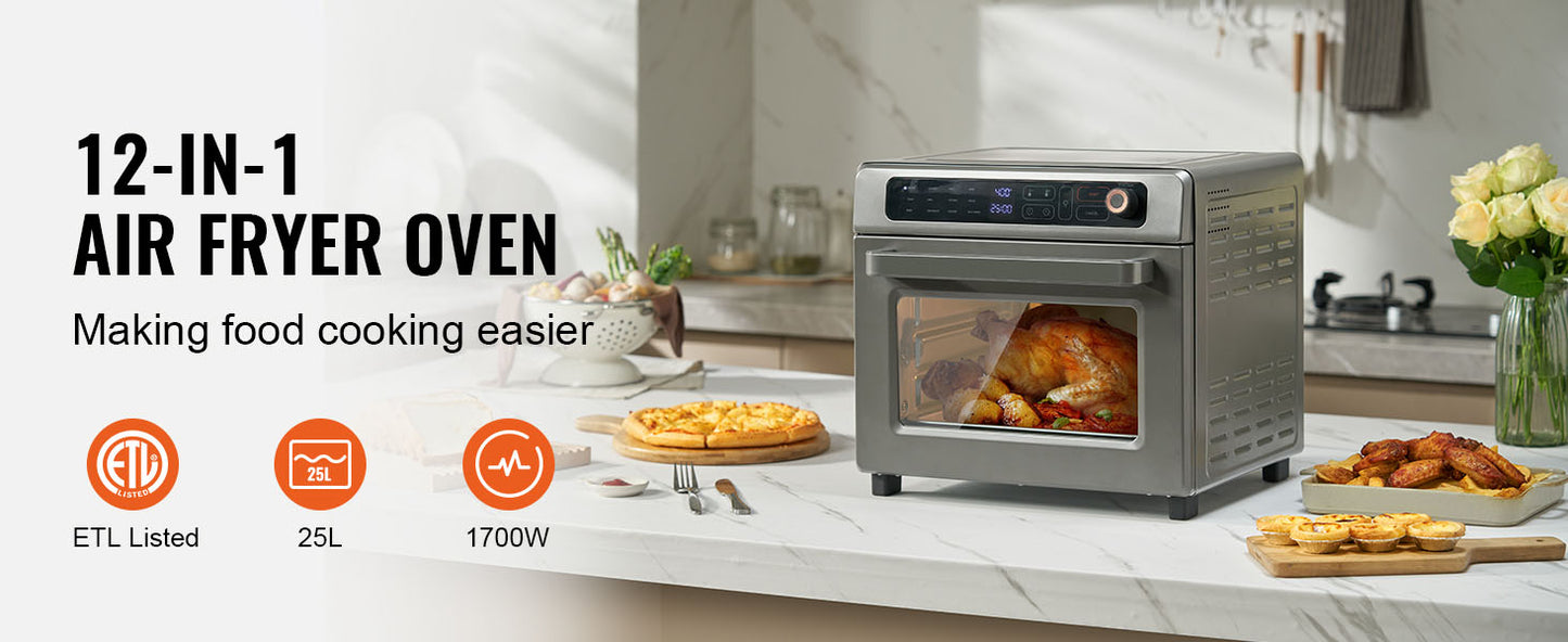 Air Fryer Toaster Oven 25L Convection Oven