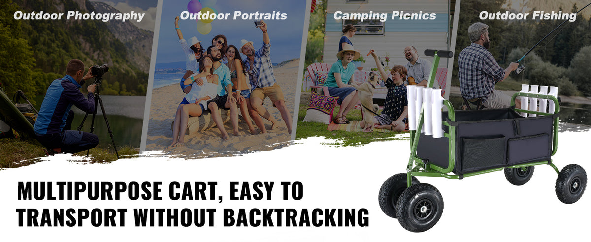 300lbs Beach Foldable Cart