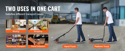 300lbs Folding  Aluminum Lightweight Hand Truck